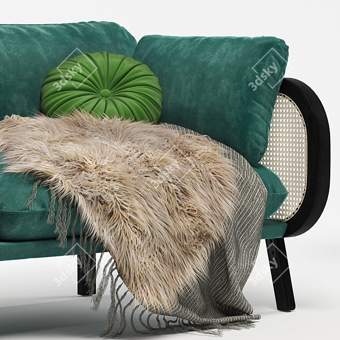 BuzziCane: Stylish and Versatile Sofa 3D model image 4