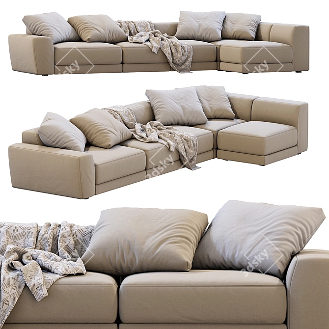 Modern Jesse Pasha Sofa - Sleek Design 3D model image 7