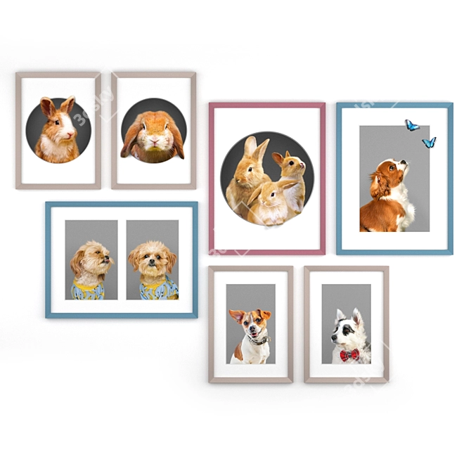 PetPoster Set: Decorate with Style 3D model image 3