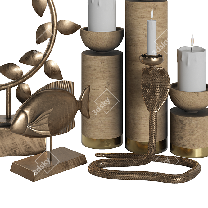 Elegant Decor Set 22 3D model image 2