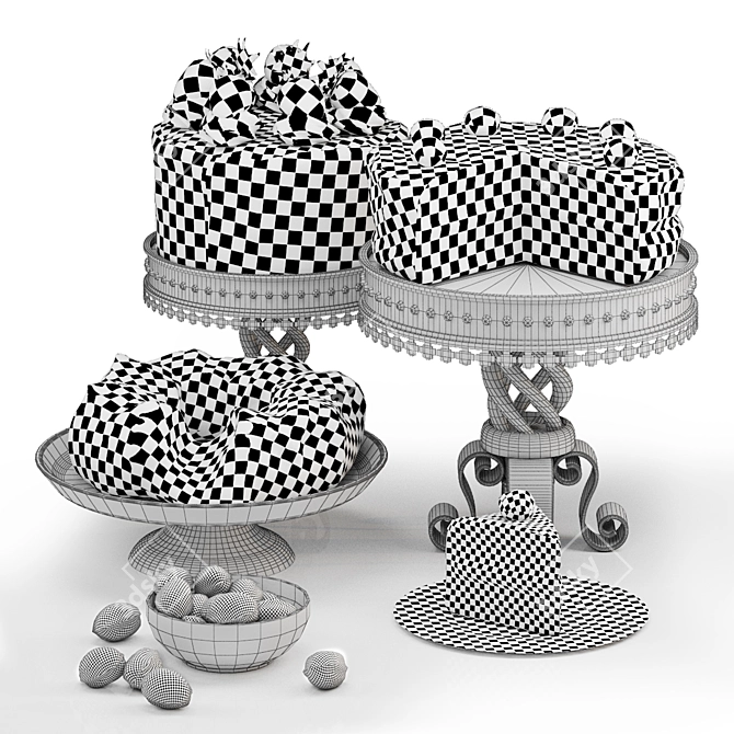 Delicious Cake Collection 3D model image 5