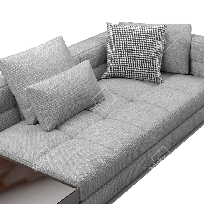 Sleek Minotti Blazer Sofa 3D model image 5