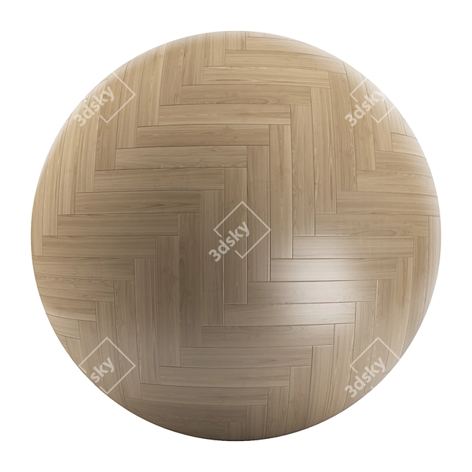 Versatile Parquet Collection: 55 Planks, 2 Patterns 3D model image 2