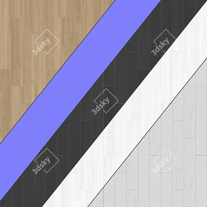 Versatile Parquet Collection: 55 Planks, 2 Patterns 3D model image 3