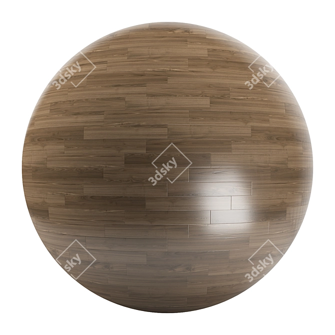 Premium Parquet Flooring - Standard & Herringbone Patterns 3D model image 1