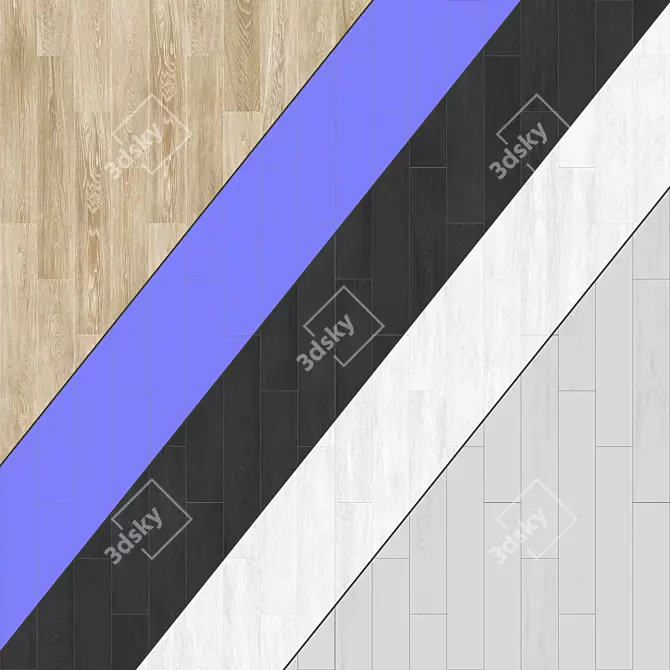 Patterned Parquet Flooring Collection 3D model image 3