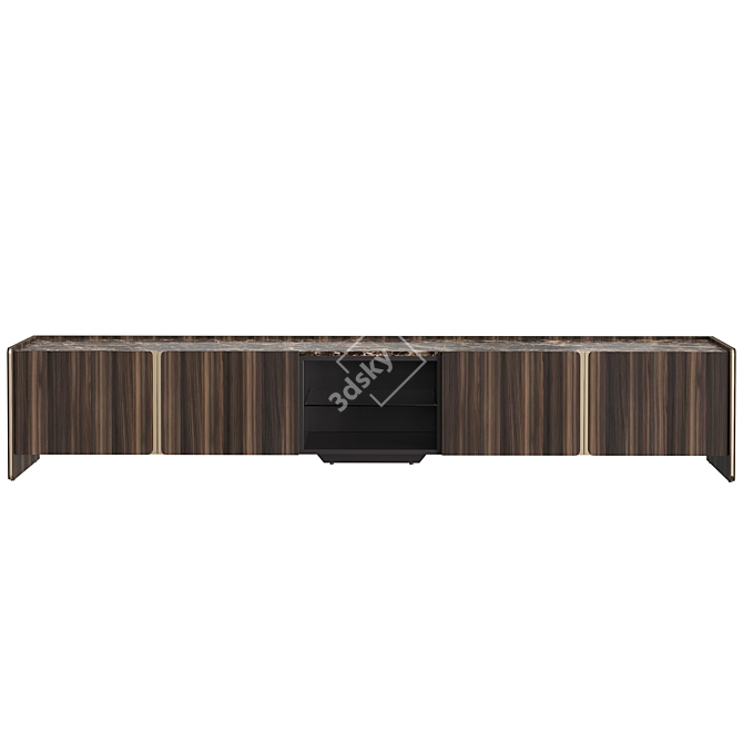 Modern Havasu TV Stand 3D model image 3