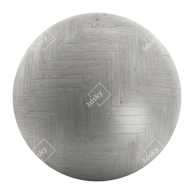 Parquet 59: Standard & Herringbone Patterns, 12 Plank Varieties 3D model image 2