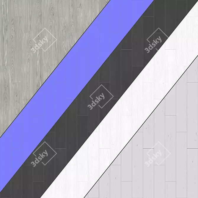 Parquet 59: Standard & Herringbone Patterns, 12 Plank Varieties 3D model image 3