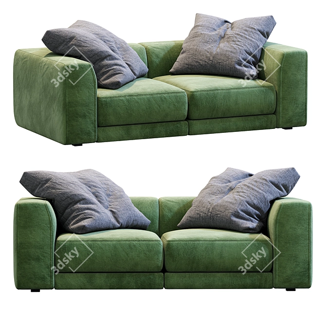 Jesse Pasha Sofa: Stylish and Modern 3D model image 4