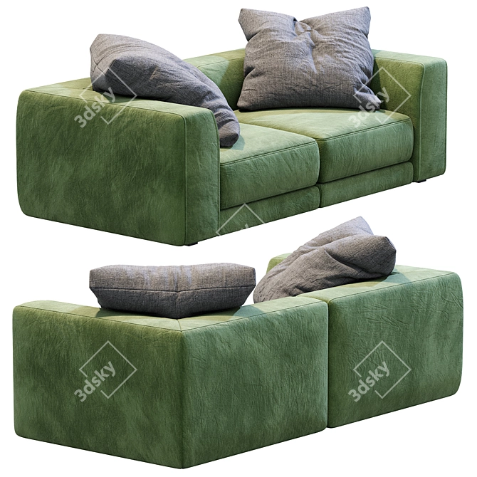 Jesse Pasha Sofa: Stylish and Modern 3D model image 5