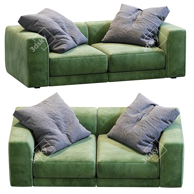 Jesse Pasha Sofa: Stylish and Modern 3D model image 6