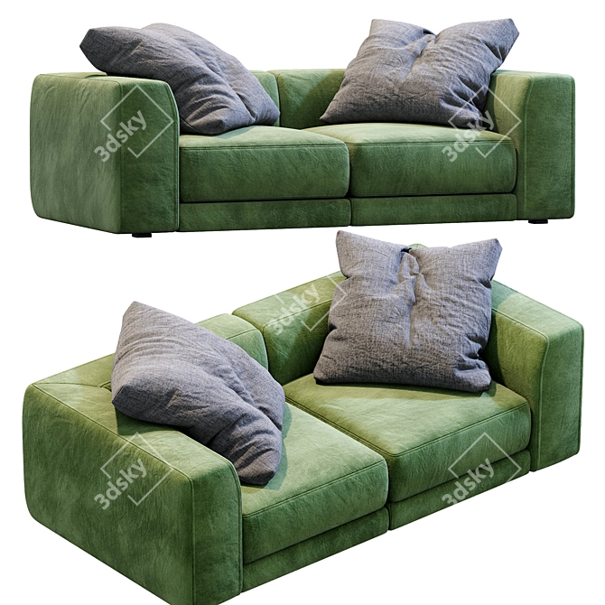 Jesse Pasha Sofa: Stylish and Modern 3D model image 2