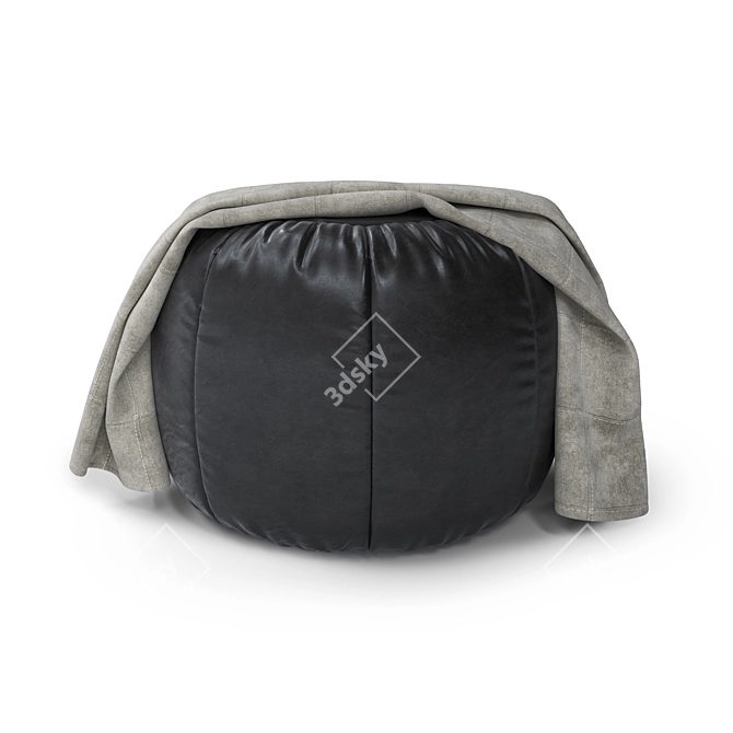 Modern Vid Pouf Ottoman 3D model image 3