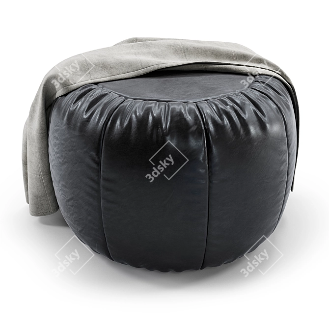 Modern Vid Pouf Ottoman 3D model image 7