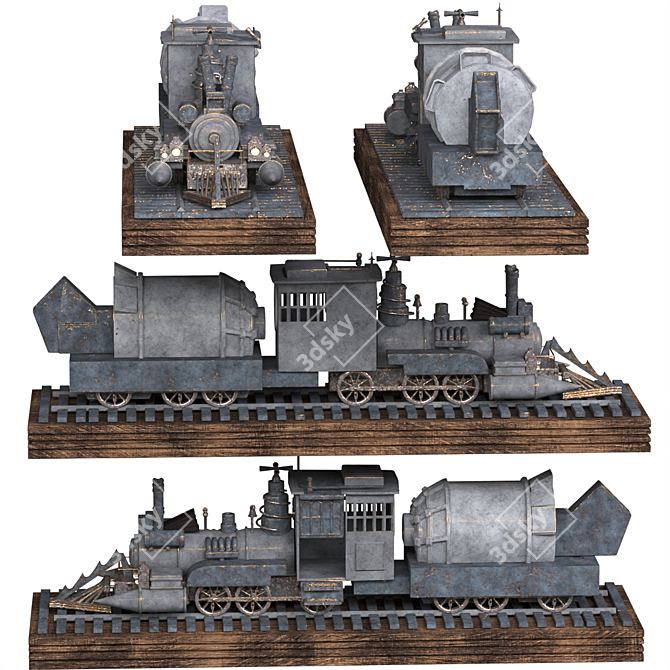 Dimensions: 1255.44 x 1140.96 x 415.9 mm 3D model image 2