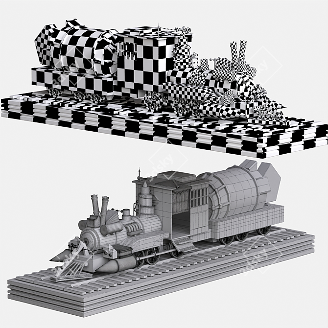 Dimensions: 1255.44 x 1140.96 x 415.9 mm 3D model image 3