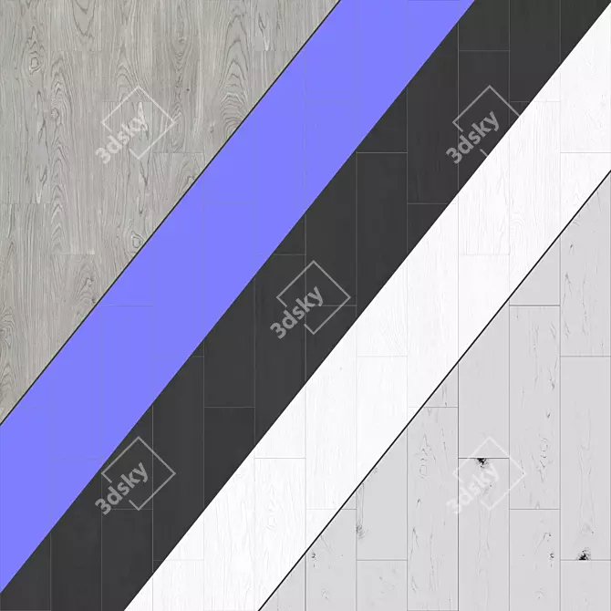 Premium Parquet Collection: 12 Plank Patterns 3D model image 3