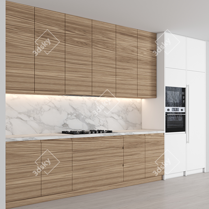 Modern Island Kitchen - Perfect for Stunning Renders 3D model image 3