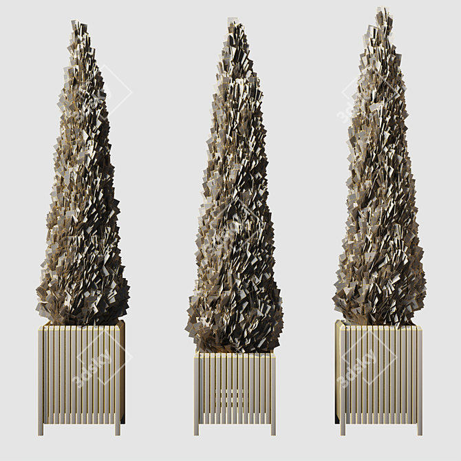 Elegant Cypress Tree 2015: 245cm x 62cm x 265cm 3D model image 8