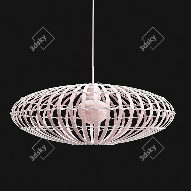 Elegant Anya Pendant Lamp 3D model image 4