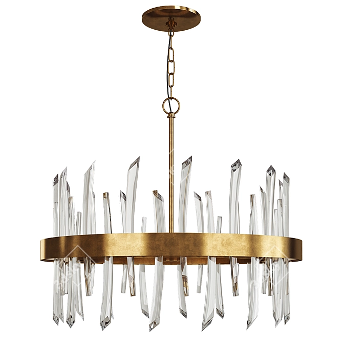 Revel Chandelier: Elegant Illumination 3D model image 1