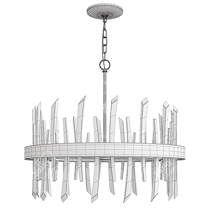 Revel Chandelier: Elegant Illumination 3D model image 2