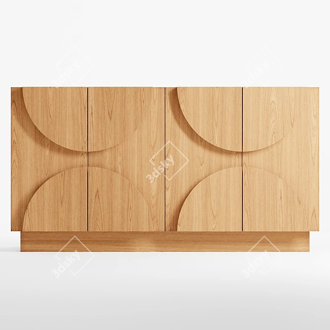 Mod Retro Credenza with Storage 3D model image 2