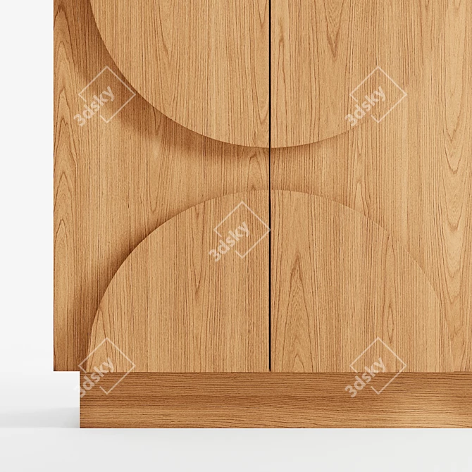 Mod Retro Credenza with Storage 3D model image 4