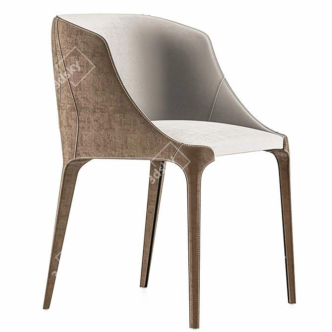 Elegant Luxury Chair 3D model image 1