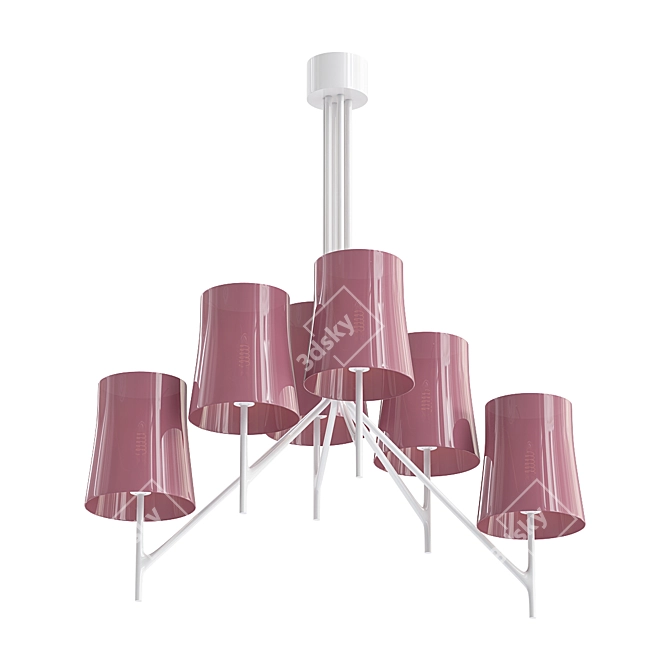 Modern Birdie Ceiling Light 3D model image 1