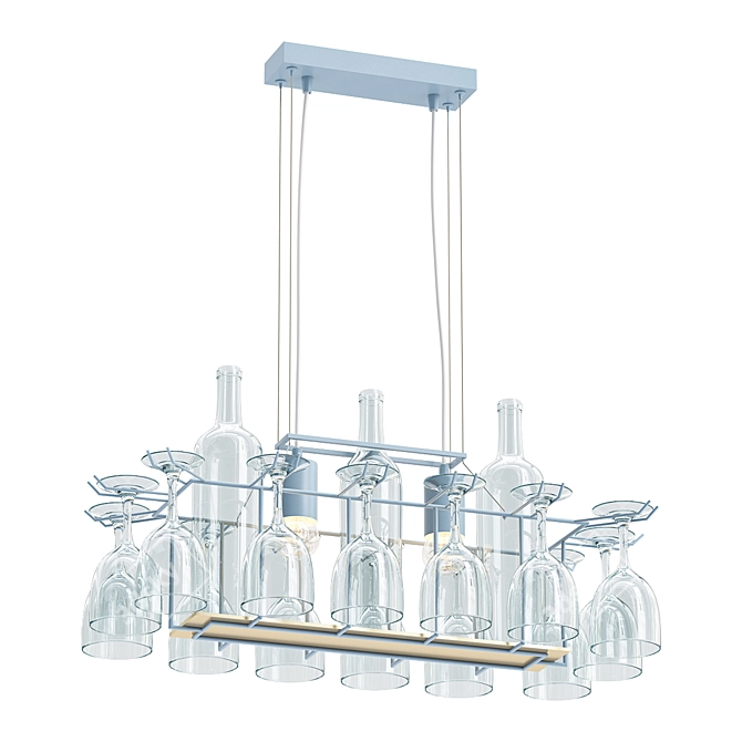 Elegant Hanging Light: Arte Lamp BANCONE 3D model image 1