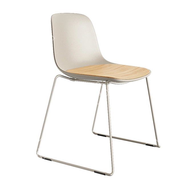 Sleek Seela S310 Chair 3D model image 3