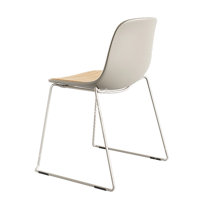 Sleek Seela S310 Chair 3D model image 4