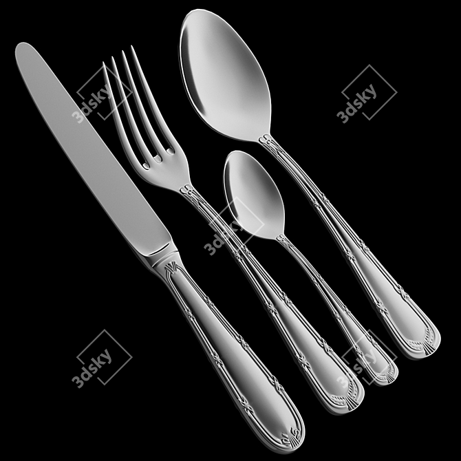 Exquisite Hepp Cutlery Sets 3D model image 3