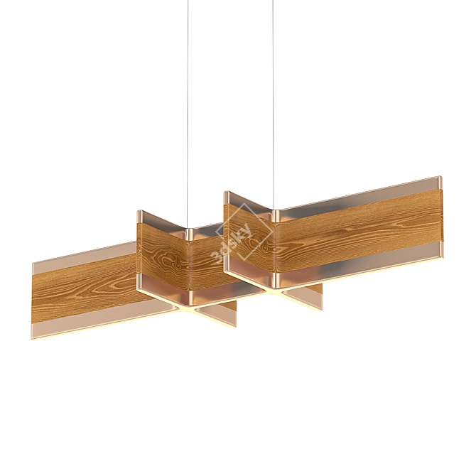 Stunning Astra Suspension Lamp 3D model image 1