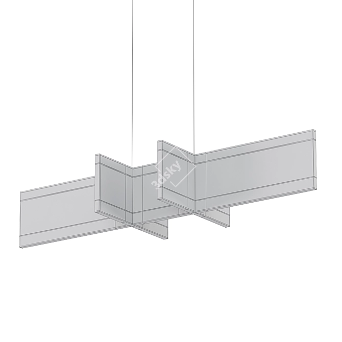 Stunning Astra Suspension Lamp 3D model image 2