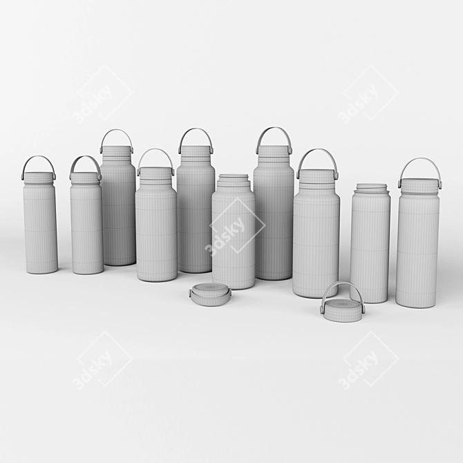 HydraChill Vacuum Flask 3D model image 2