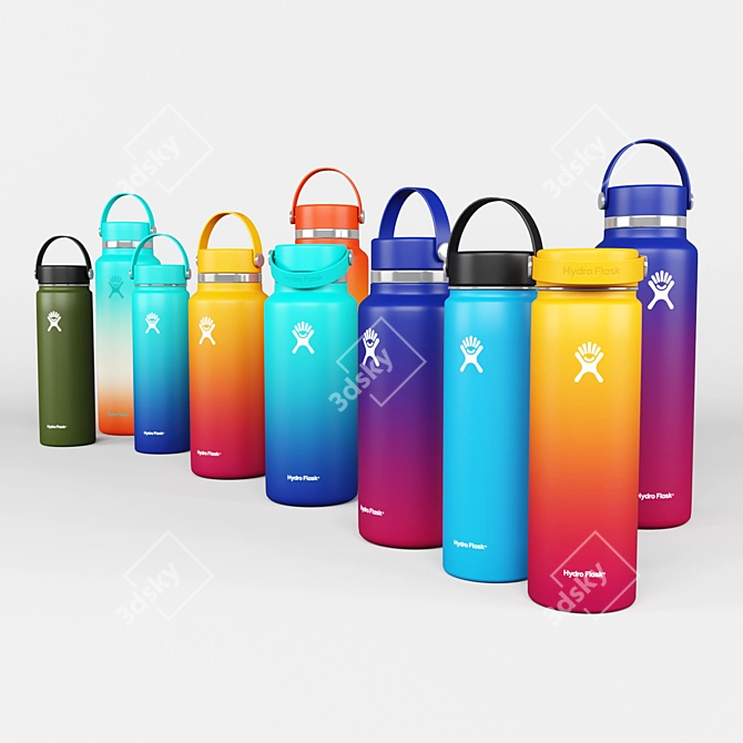 HydraChill Vacuum Flask 3D model image 3