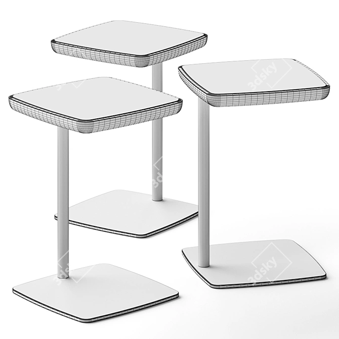 Elegant Praddy Griffith Coffee Tables 3D model image 2