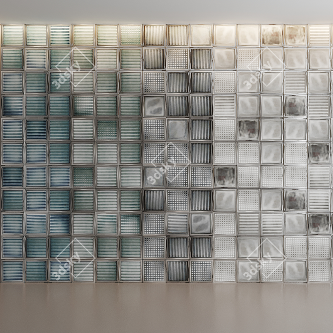 Vintage Glass Blocks: Diesel Collection 3D model image 1