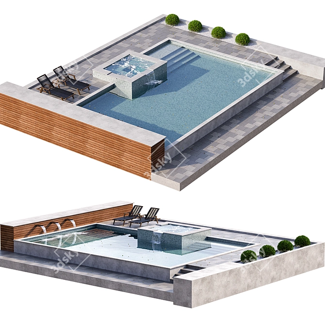 Versatile Pool Design | 3D Model 3D model image 4