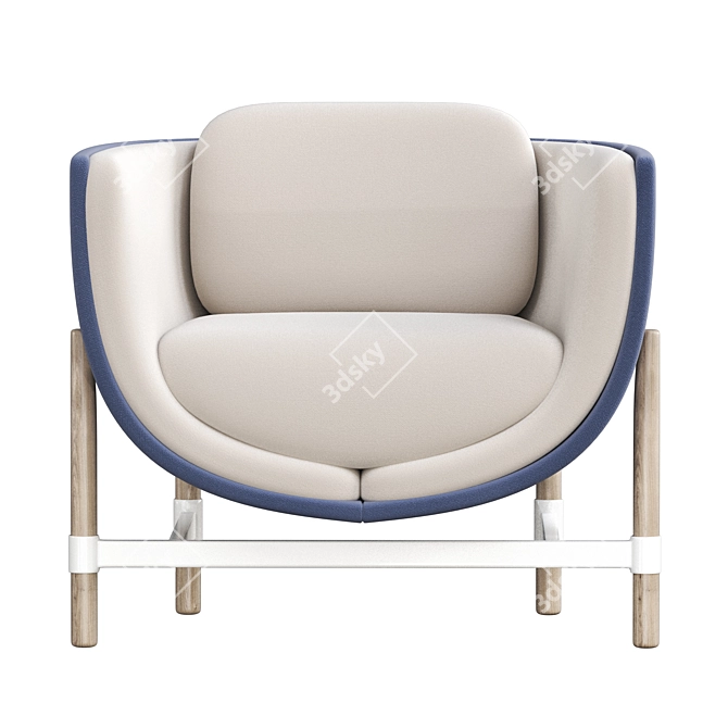 Cozy Comfort: CAPSULE LOUNGE Armchair 3D model image 2