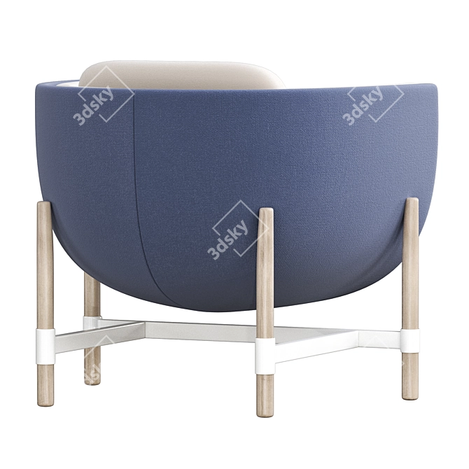 Cozy Comfort: CAPSULE LOUNGE Armchair 3D model image 3