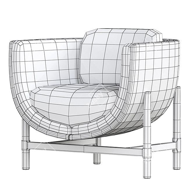 Cozy Comfort: CAPSULE LOUNGE Armchair 3D model image 6