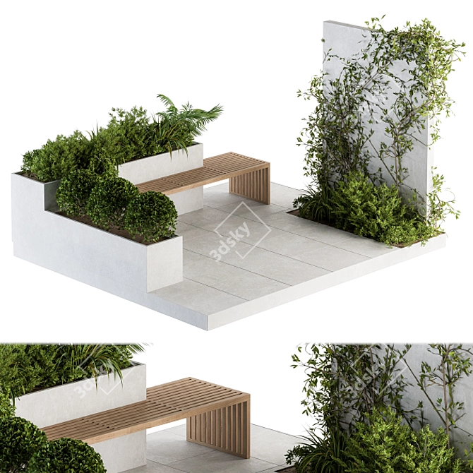 Pergola 06: Stylish Roof Garden Furniture 3D model image 1