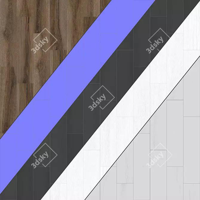 Parquet 64: Standard & Herringbone Patterns, 12 Plank Options 3D model image 3