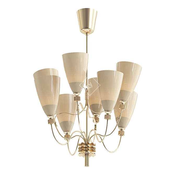 Elegant Tynell Chandelier 3D model image 1