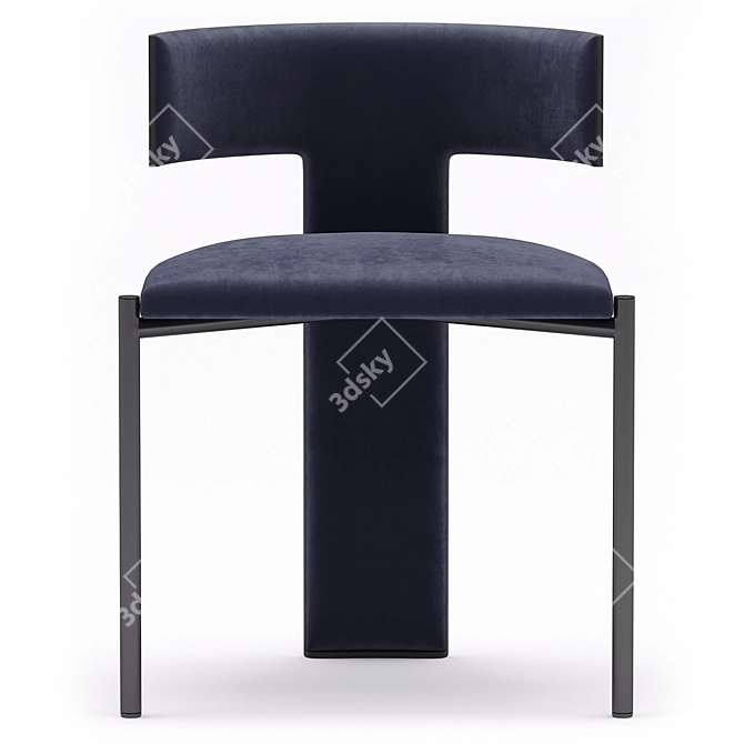 Modern Zefir Chair: Stylish and Comfortable Seating 3D model image 6