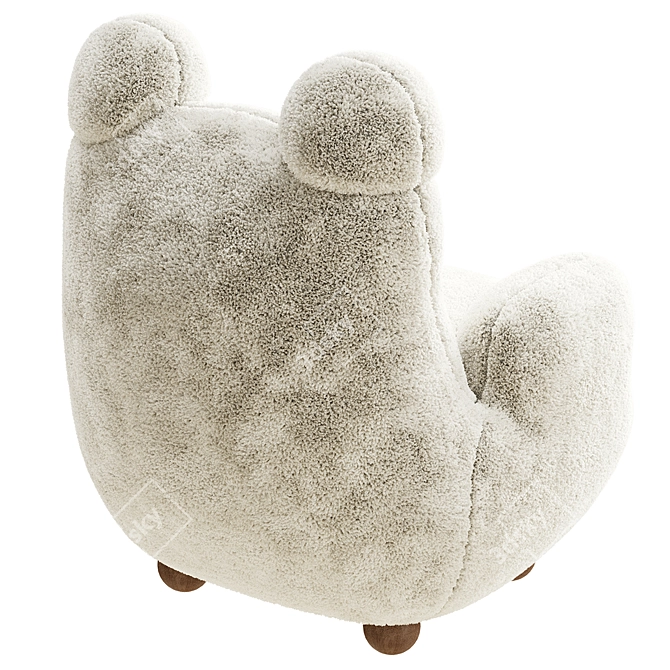 Cozy Comfort: Papa Bear Armchair 3D model image 4